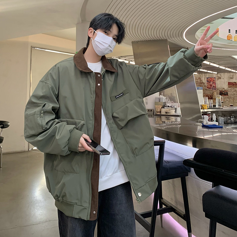 709-JK900-P110春季宽松美式飞行员夹克工装休闲外套大码男,男装夹克,星座709