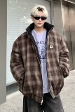 709-MY1809-P160冬季新款单人两面穿加厚立领棉衣外套，男装棉衣，星座709