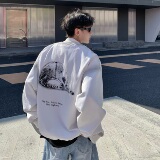 709-JK22-P115单人秋季新款棒球领牛仔夹克，男装夹克，星座709