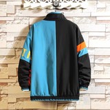 709-JK97-P80原创港风夹克拼色开衫潮流休闲百搭外套简约挂拍，男装夹克，星座709