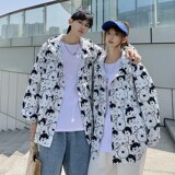 709-F181-P6023夏挂拍情侣大码笑脸印花学生防晒衣抽绳日系宽松，男装防晒衣，星座709