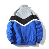 709-JK203-P65港风长袖拼色夹克开衫外套学生百搭运动服潮白底，男装夹克，星座709