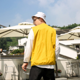 709-MJ03-P70春秋港风单人工装马甲背心街头潮牌牛仔外套男，男装工装外套，星座709