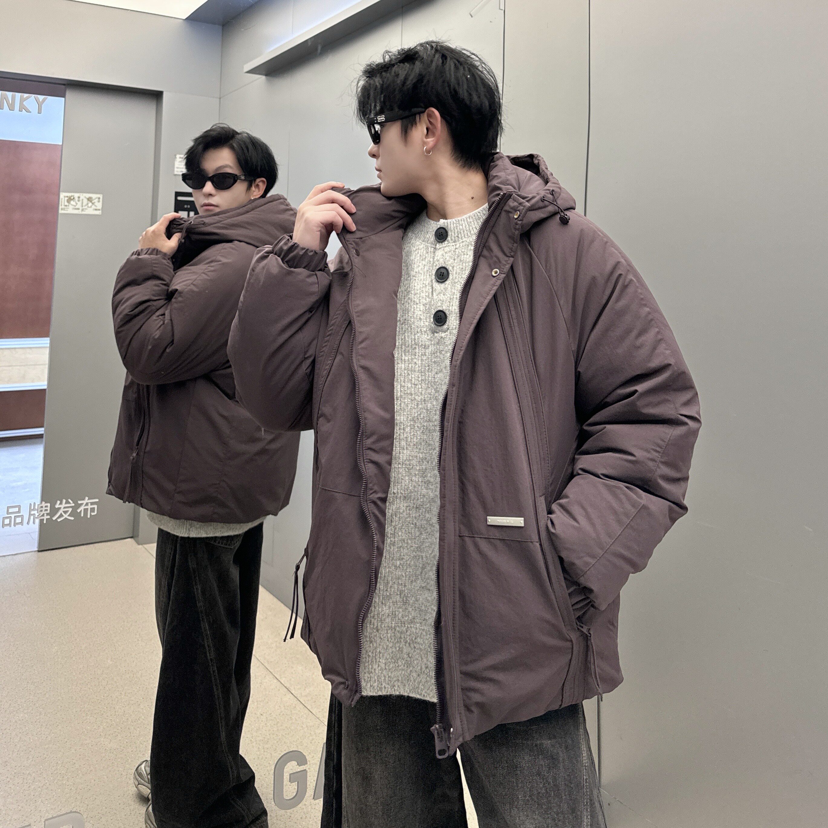 709-MY1822-P140冬季新款单人保暖加厚连帽棉衣外套,男装棉衣,星座709