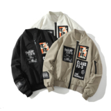 709-JK29-P145白底春季新款韩版棒球领夹克，男装夹克，星座709