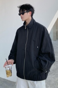 709-JK33-P135 单人 春季新款 宽松休闲纯色夹克图片