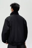709-MY1828-P165冬季新款单人美式极简风两面穿毛呢保暖外套，男装棉衣，星座709