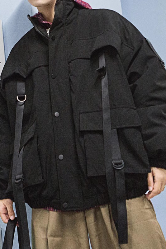 709-M12-P120冬季单人休闲潮流宽松夹克外套加棉保暖情侣棉衣，男装夹克，星座709