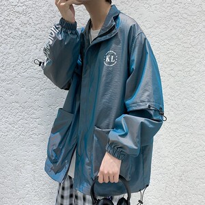 709-JK93-P85 春秋原创小众工装渐变色休闲百搭夹克外套 单人图片