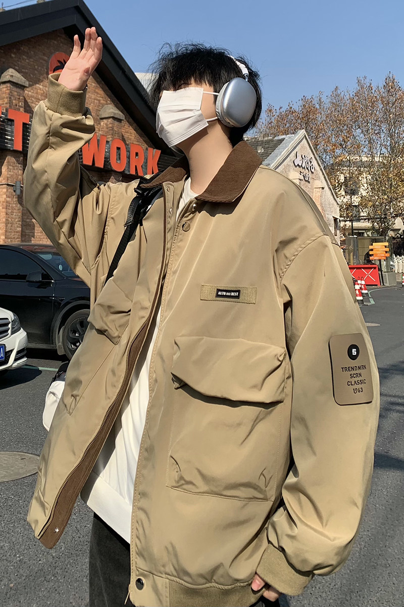709-JK900-P110春季宽松美式飞行员夹克工装休闲外套大码男,男装夹克,星座709