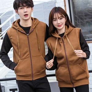 709-A36-P26 春秋连帽开衫马甲多色外贸学生班服情侣卫衣外套图片