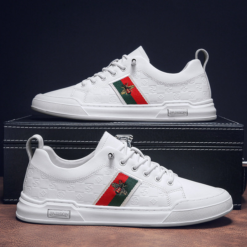 欧洲站时尚休闲男鞋真皮秋冬百搭懒人一脚蹬小白鞋软皮潮流板鞋子,流行男鞋,单鞋,淘宝优惠券,粉丝福利购,淘宝优惠卷