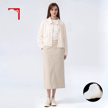 女装高弹力窄身裙半身裙显瘦百搭24新款百搭后开叉休闲长裙476457