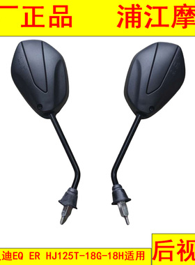 适用豪爵灵迪EQ ER HJ125T-18G-18H后视镜 反光后视镜 浦江摩配