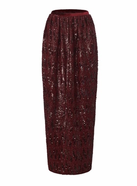 JUNYANG杨君 赤玉垂珠中式花苞裙