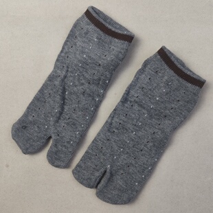 清仓库存女士低帮短筒二指袜涤棉结实耐穿春夏秋季 灰色分脚趾袜子