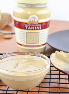 Tahini希腊进口马其顿芝麻酱300g地中海生芝麻酱鹰嘴豆泥配料