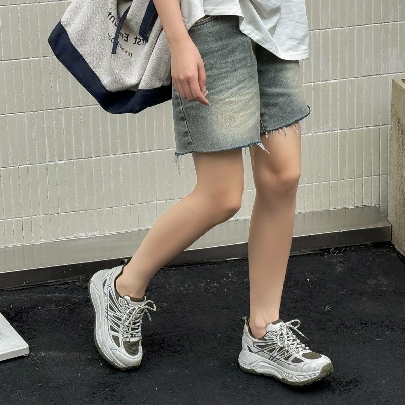 富丽女鞋2026秋季新款厚底老爹鞋女增高休闲鞋轻便鞋女578-72