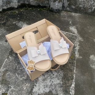 真皮牛皮外穿百搭拖鞋女外贸原单粗跟舒适女拖鞋2025新款