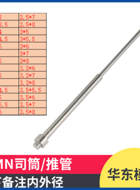 65MN模具司筒顶针/推管顶杆/司筒针/顶管/空心顶杆非标可定做