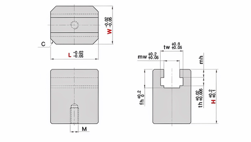 41A模具A型斜顶座T槽滑座斜顶装置活型芯组件滑脚压条