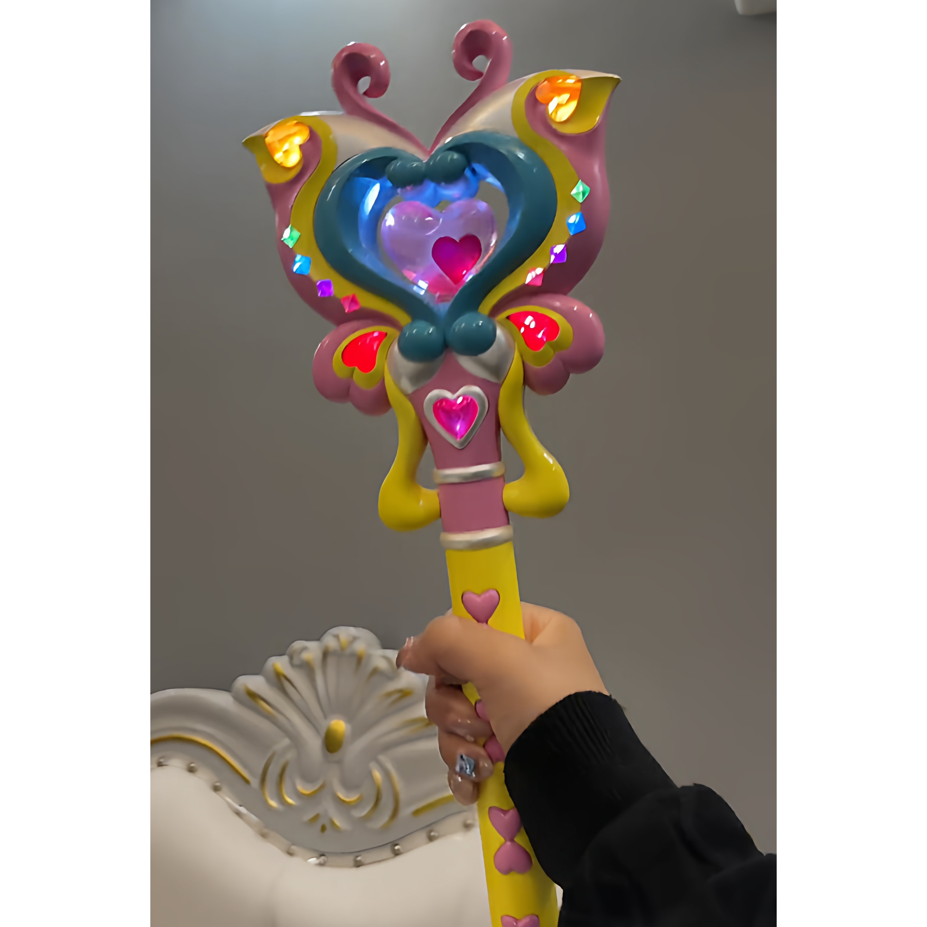 巴拉拉小魔仙炫动黑暗魔法棒发光发光玩具