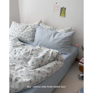 拉普兰冰旅馆北欧森系小鹿全棉床上四件套纯棉被套床单床笠款床品