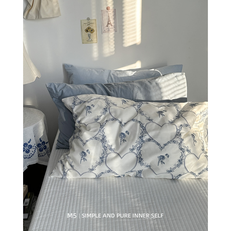 法式浪漫单品搭配纯棉全棉枕套