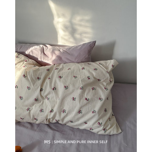 ins田园碎花全棉纯棉枕头套