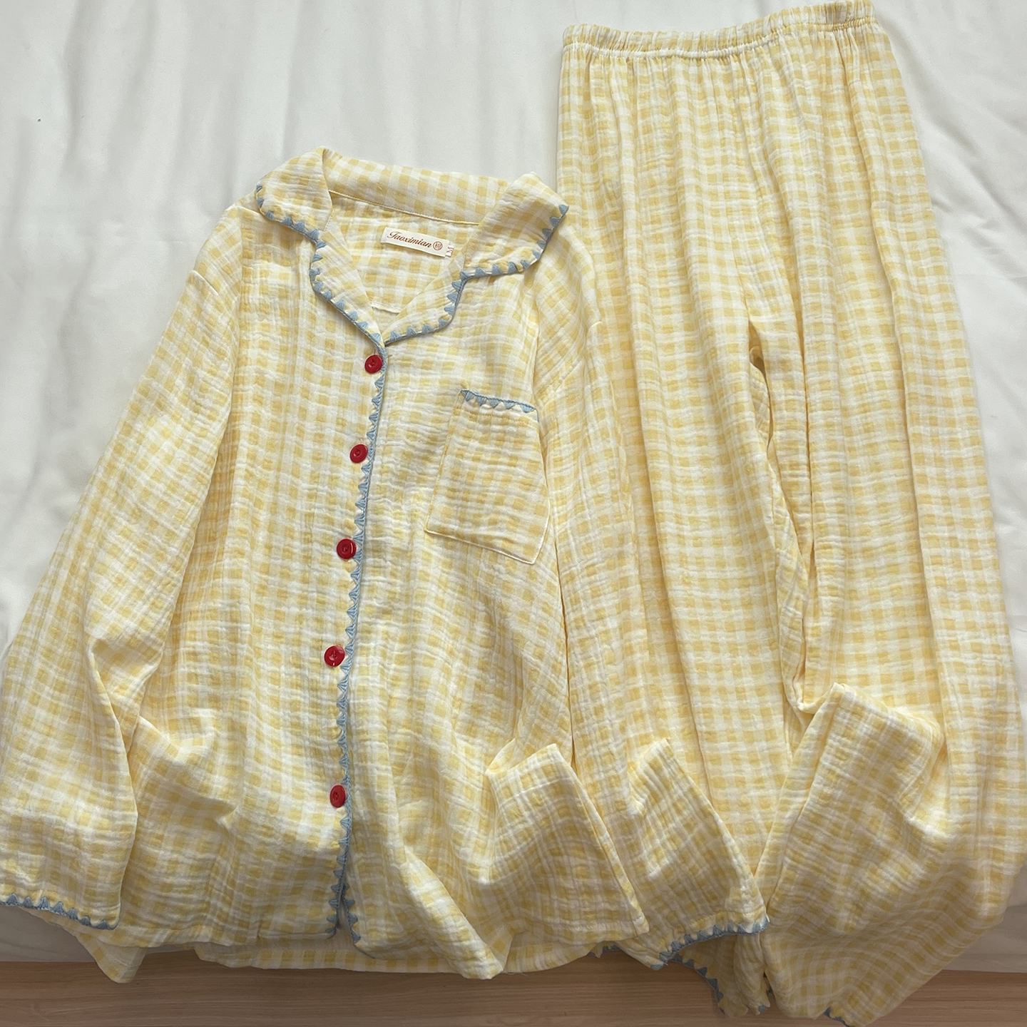 维尔甜蜜日系纯棉纱布睡衣