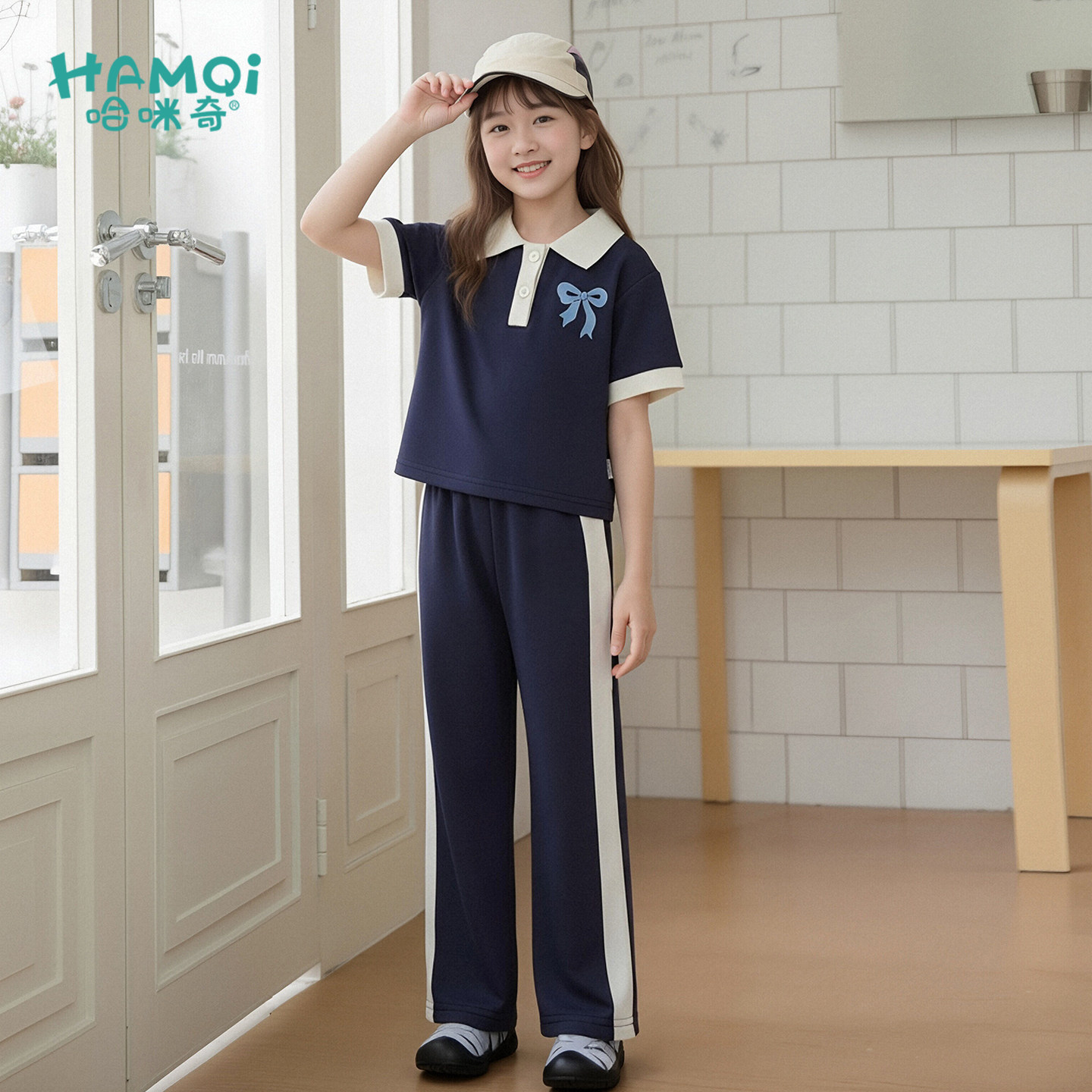 女童套装2026夏季新款儿童运动休闲两件套宝宝小童短袖阔腿裤女孩