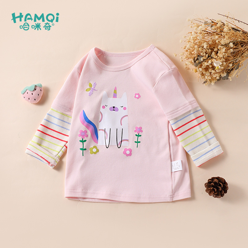 哈咪奇女童长袖打底衫秋装