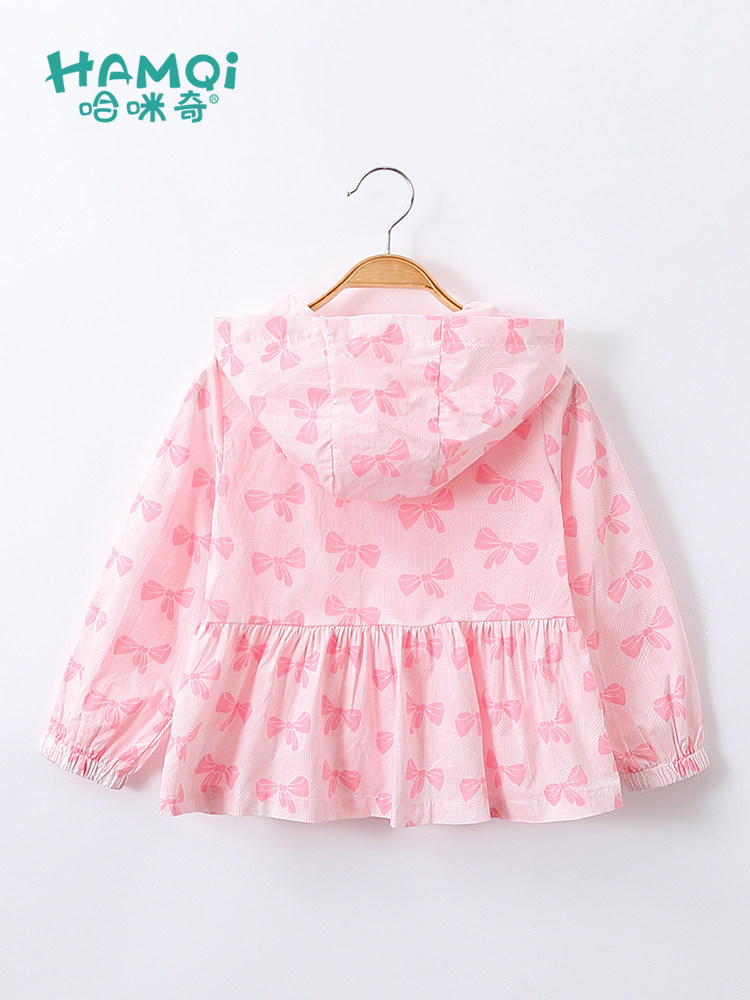 소녀의 태양 보호 의류 여름 얇은 소녀  피부 의류 어린이 겉옷 통기성 에어컨 의류 재킷 새로운