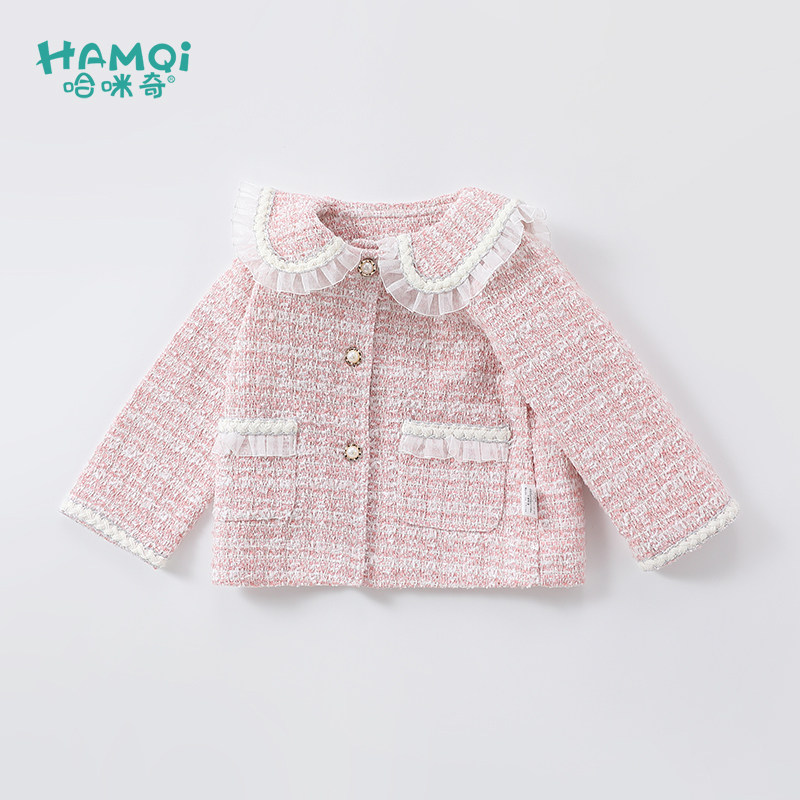 女童外套2025春装新款儿童小香风上衣中小童宝宝洋气外穿衣服童装