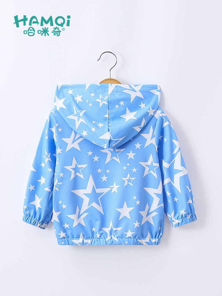 소년 자외선 차단 의류 중소 어린이를위한 여름 얇은 스포츠 코트  모기 방지 자외선 차단 통기성 속건 에어컨 셔츠