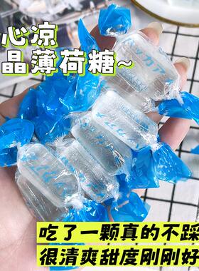 日本进口春日井薄荷味水晶糖硬糖水果糖清新口气清凉润喉糖果零食
