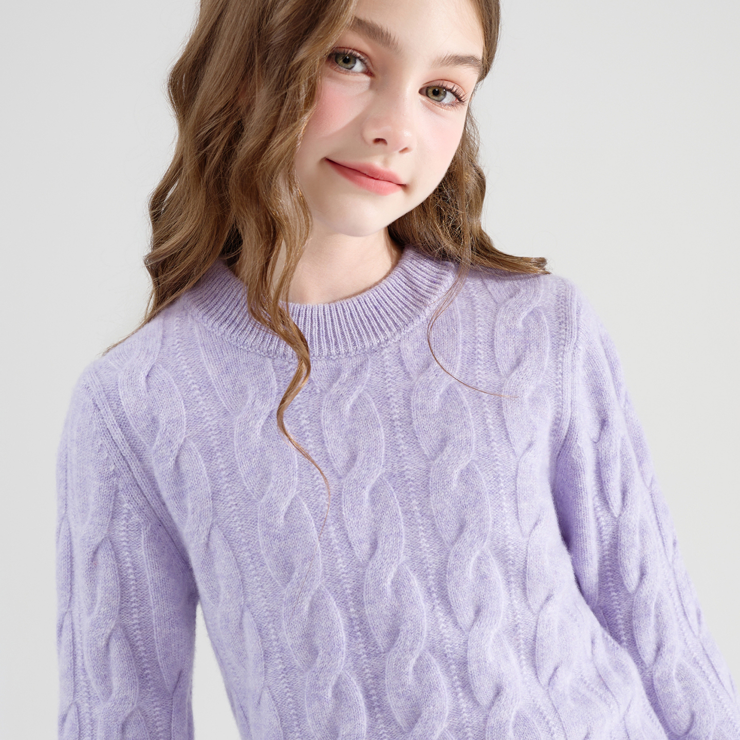 真七针 加厚100%儿童羊毛衫男女童半高圆领羊绒毛衣针织内搭打底