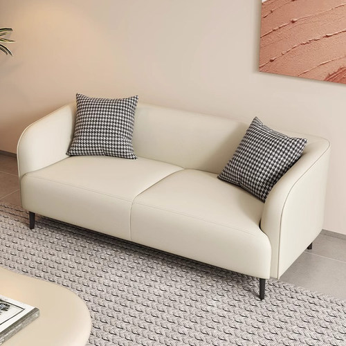 北欧简约小户型公寓沙发出租房办公室休息区接待民宿双人沙发店用