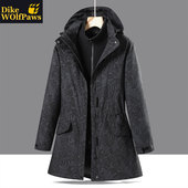 外套 中长款 户外冲锋衣女潮三合一可拆卸冬季 防风加绒加厚2026新款