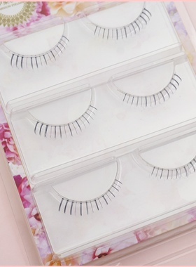 精致百搭纤长自然黑色下假睫毛 时尚高品质逼真假睫毛韩妆 SM19
