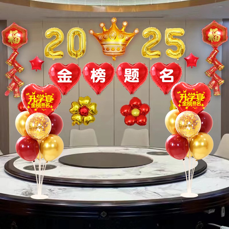 中高考气球升学宴布置装饰谢师宴庆祝酒店场景金榜题名装扮背景墙,节庆用品/礼品,气球,淘宝优惠券,粉丝福利购,淘宝优惠卷