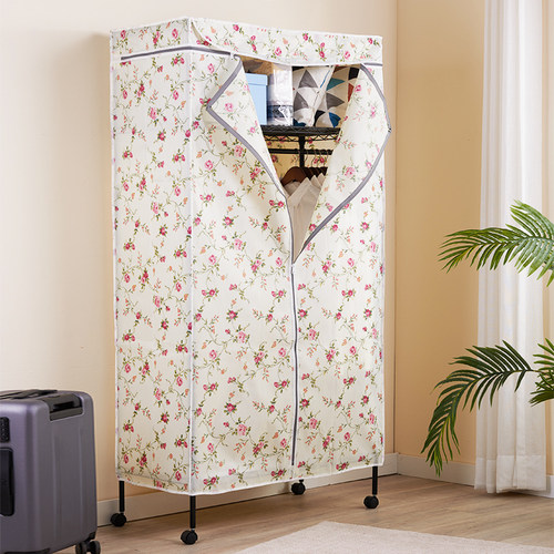 开门式钢管加固全封闭家用布衣柜