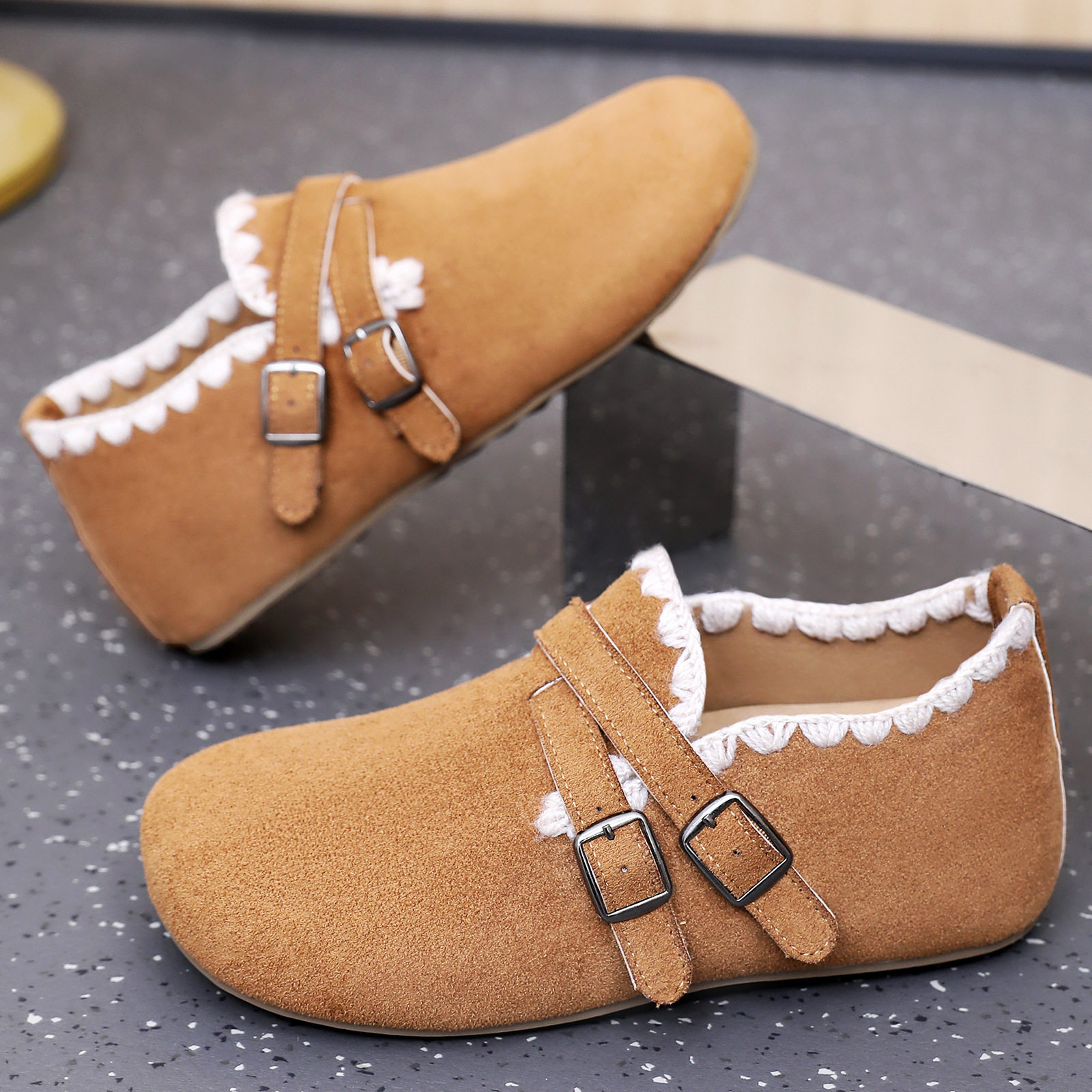 女鞋2026春季新款平底全包勃肯鞋女百搭休闲豆豆鞋一脚蹬乐福鞋,女鞋,时尚休闲鞋,淘宝优惠券,粉丝福利购,淘宝优惠卷