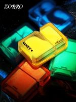 ZORRO Прозрачная ветрозащитная креативная зажигалка на керосине для друга, подарок на день рождения, популярно в интернете