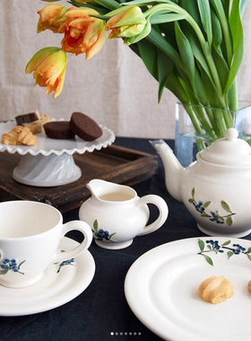 日本进口studio M复古法式宫廷陶瓷餐具茶壶咖啡马克杯盘子家用