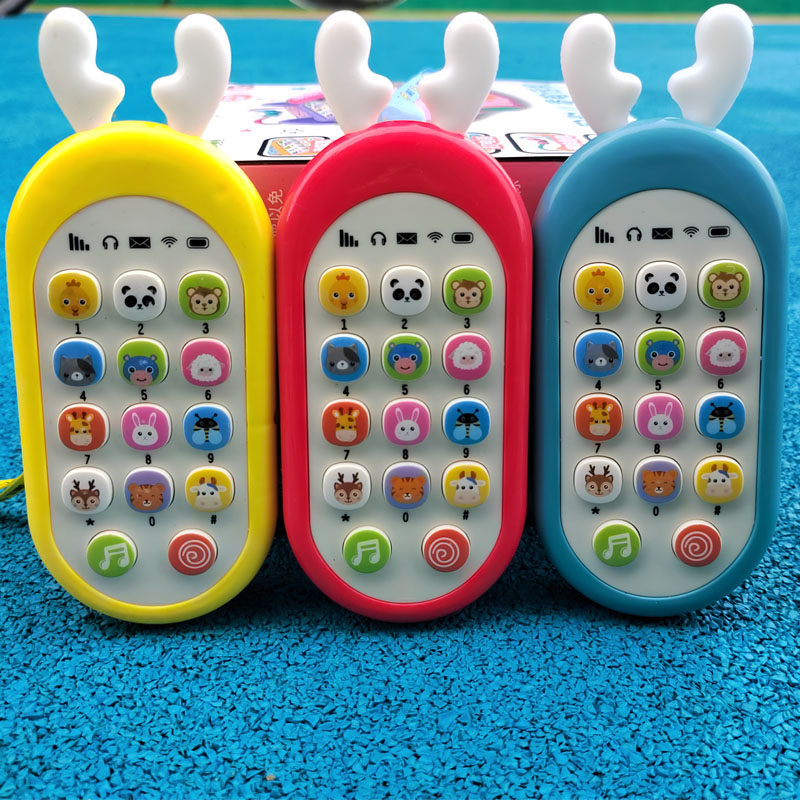 玩具手机宝宝可咬会唱歌音乐充电益智0-2岁婴幼儿双语仿真电话机