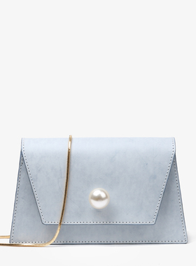 真皮女包2021新款斜挎小包女小众包包单肩包百搭梯形包雾蜡皮包