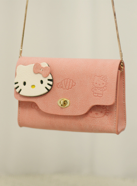 手工雾蜡牛皮斜挎小方包女