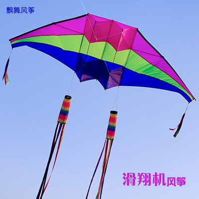 2025新款2米3米伞布滑翔机风筝40D伞布4米5米滑翔机抗大风送尾巴