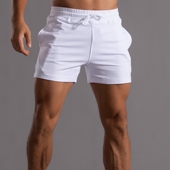 男跑步健身三分裤 夏季 3分裤 高档纯棉运动短裤 宽松透气休闲运动裤